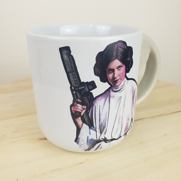Hallmark Star Wars Princess Leia Rebel Ceramic Mug Coffee Tea Cup White Ceramic - Picture 5 of 9